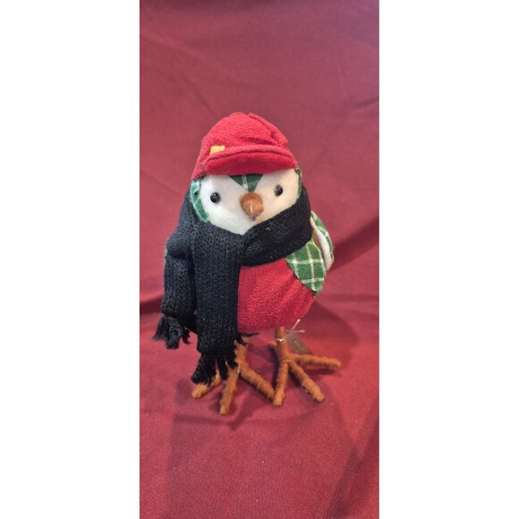 Wondershop Target Spritz Fabric Bird Figurine Maus 2018  Green Plaid Backpack - Picture 2 of 7